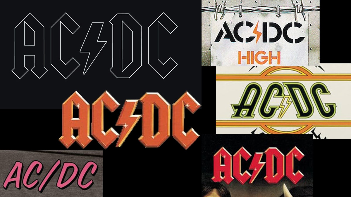 AC/DC logo montage
