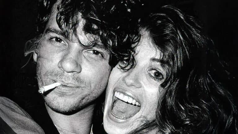 Michael Hutchence with Michele Bennett