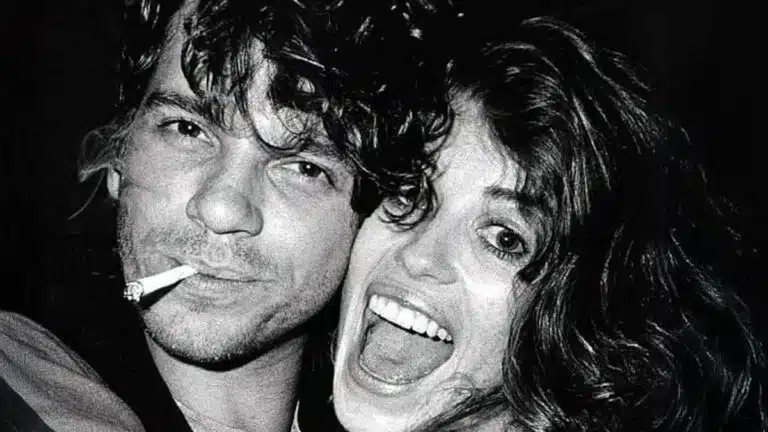 Michael Hutchence with Michele Bennett
