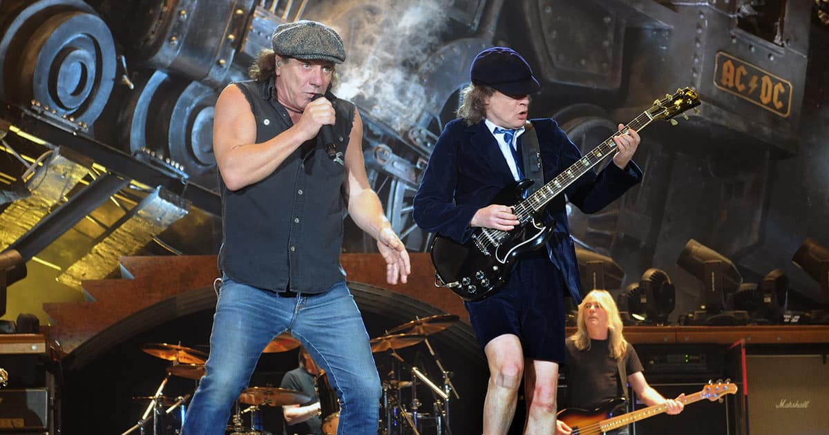 AC/DC on stage in 2009